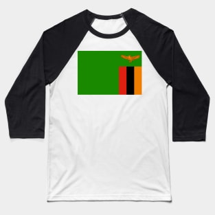 Zambia flag Baseball T-Shirt